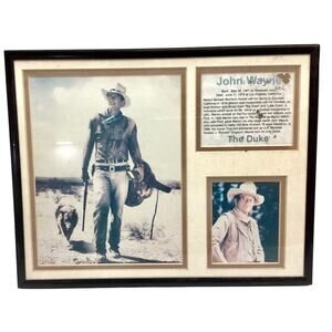 Legends Never Die John Wayne Framed Photo Collage